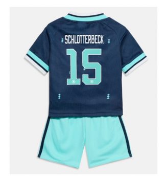 Duitsland Nico Schlotterbeck #15 Uit tenue Kids WK 2026 Voetbalshirt Korte Mouw + Shorts