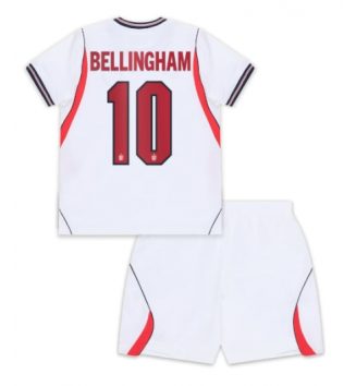 Engeland Jude Bellingham #10 Thuis tenue Kids WK 2026 Voetbalshirt Korte Mouw + Shorts