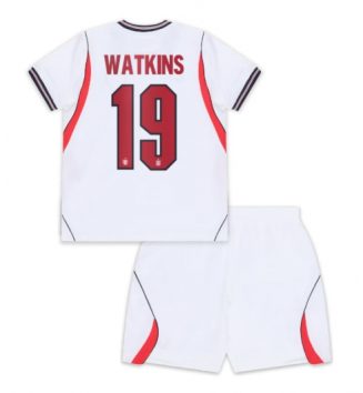 Engeland Ollie Watkins #19 Thuis tenue Kids WK 2026 Voetbalshirt Korte Mouw + Shorts