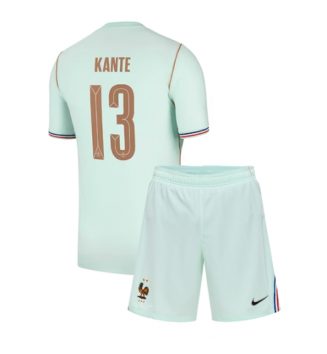 Frankrijk Kante #13 Uit tenue Kids WK 2026 Voetbalshirt Korte Mouw + Shorts