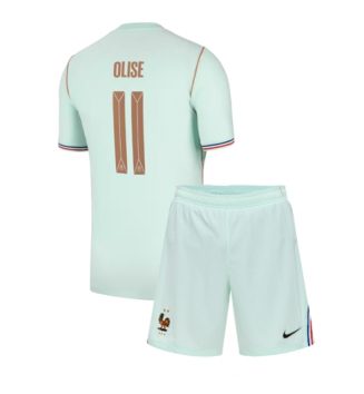 Frankrijk Michael Olise #11 Uit tenue Kids WK 2026 Voetbalshirt Korte Mouw + Shorts Frankrijk Michael Olise #11 Uit tenue Kids WK 2026 Voetbalshirt Korte Mouw + Shorts