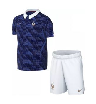 Frankrijk Thuis tenue Kids WK 2026 Voetbalshirt Korte Mouw + Shorts Frankrijk Thuis tenue Kids WK 2026 Voetbalshirt Korte Mouw + Shorts