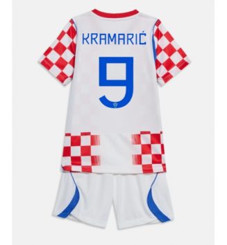 Kroatië Andrej Kramaric #9 Thuis tenue Kids WK 2026 Voetbalshirt Korte Mouw + Shorts