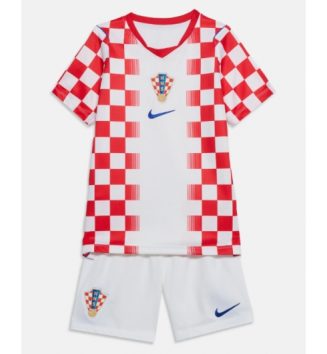 Kroatië Thuis tenue Kids WK 2026 Voetbalshirt Korte Mouw + Shorts