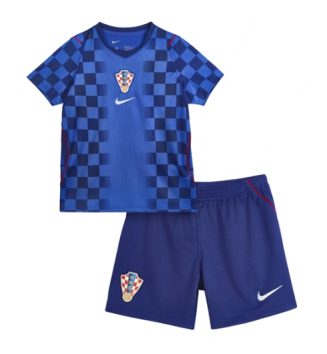 Kroatië Uit tenue Kids WK 2026 Voetbalshirt Korte Mouw + Shorts