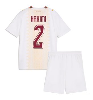 Marokko Achraf Hakimi #2 Uit tenue Kids WK 2026 Voetbalshirt Korte Mouw + Shorts Marokko Achraf Hakimi #2 Uit tenue Kids WK 2026 Voetbalshirt Korte Mouw + Shorts