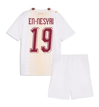 Marokko Youssef En-Nesyri #19 Uit tenue Kids WK 2026 Voetbalshirt Korte Mouw + Shorts Marokko Youssef En-Nesyri #19 Uit tenue Kids WK 2026 Voetbalshirt Korte Mouw + Shorts