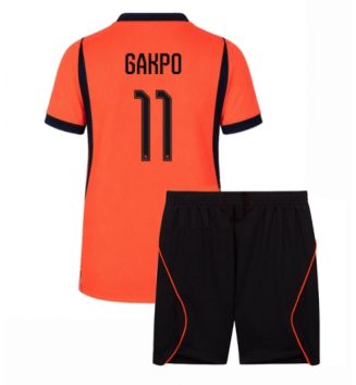 Nederland Cody Gakpo #11 Thuis tenue Kids WK 2026 Voetbalshirt Korte Mouw + Shorts