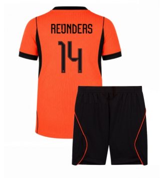 Nederland Tijjani Reijnders #14 Thuis tenue Kids WK 2026 Voetbalshirt Korte Mouw + Shorts