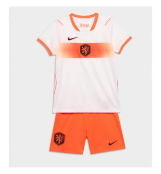 Nederland Uit tenue Kids WK 2026 Voetbalshirt Korte Mouw + Shorts