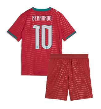 Portugal Bernardo Silva #10 Thuis tenue Kids WK 2026 Voetbalshirt Korte Mouw + Shorts