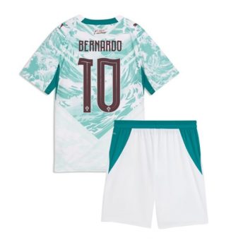 Portugal Bernardo Silva #10 Uit tenue Kids WK 2026 Voetbalshirt Korte Mouw + Shorts