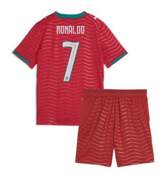 Portugal Cristiano Ronaldo #7 Thuis tenue Kids WK 2026 Voetbalshirt Korte Mouw + Shorts Portugal Cristiano Ronaldo #7 Thuis tenue Kids WK 2026 Voetbalshirt Korte Mouw + Shorts