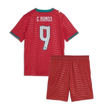 Portugal Goncalo Ramos #9 Thuis tenue Kids WK 2026 Voetbalshirt Korte Mouw + Shorts