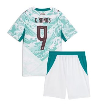 Portugal Goncalo Ramos #9 Uit tenue Kids WK 2026 Voetbalshirt Korte Mouw + Shorts