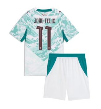 Portugal Joao Felix #11 Uit tenue Kids WK 2026 Voetbalshirt Korte Mouw + Shorts
