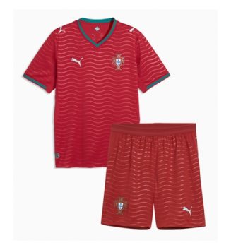 Portugal Thuis tenue Kids WK 2026 Voetbalshirt Korte Mouw + Shorts Portugal Thuis tenue Kids WK 2026 Voetbalshirt Korte Mouw + Shorts