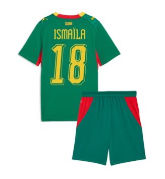 Senegal Ismaila Sarr #18 Uit tenue Kids WK 2026 Voetbalshirt Korte Mouw + Shorts
