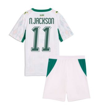 Senegal Nicolas Jackson #11 Thuis tenue Kids WK 2026 Voetbalshirt Korte Mouw + Shorts