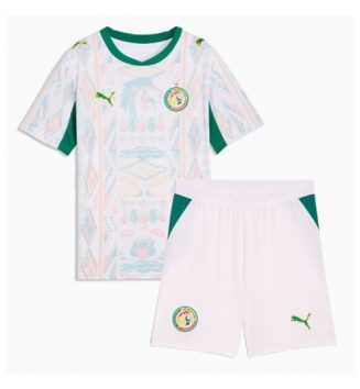 Senegal Thuis tenue Kids WK 2026 Voetbalshirt Korte Mouw + Shorts