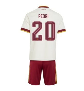 Spanje Pedri Gonzalez #20 Uit tenue Kids WK 2026 Voetbalshirt Korte Mouw + Shorts Spanje Pedri Gonzalez #20 Uit tenue Kids WK 2026 Voetbalshirt Korte Mouw + Shorts