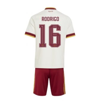 Spanje Rodri Hernandez #16 Uit tenue Kids WK 2026 Voetbalshirt Korte Mouw + Shorts