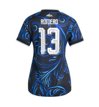 Argentinië Cristian Romero #13 Uit tenue Dames WK 2026 Voetbalshirt Korte Mouw