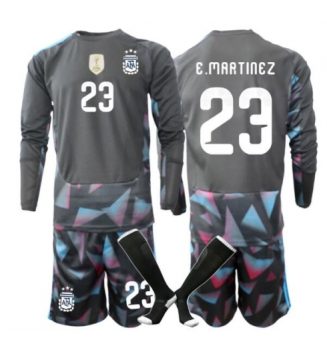 Argentinië Emiliano Martinez #23 Keeper Thuis tenue Kids WK 2026 Lange Mouwen (+ broek) Argentinië Emiliano Martinez #23 Keeper Thuis tenue Kids WK 2026 Lange Mouwen (+ broek)