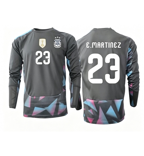 Argentinië Emiliano Martinez #23 Keeper Thuis tenue WK 2026 Lange Mouwen Argentinië Emiliano Martinez #23 Keeper Thuis tenue WK 2026 Lange Mouwen