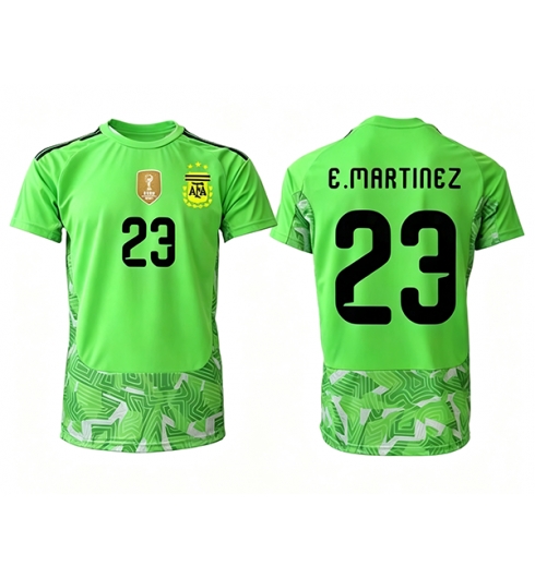 Argentinië Emiliano Martinez #23 Keeper Uit tenue WK 2026 Voetbalshirt Korte Mouw Argentinië Emiliano Martinez #23 Keeper Uit tenue WK 2026 Voetbalshirt Korte Mouw