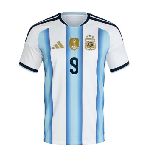 Argentinië Julian Alvarez #9 Thuis tenue WK 2026 Voetbalshirt Korte Mouw 2 Argentinië Julian Alvarez #9 Thuis tenue WK 2026 Voetbalshirt Korte Mouw 2