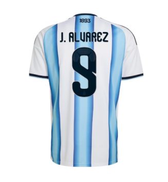 Argentinië Julian Alvarez #9 Thuis tenue WK 2026 Voetbalshirt Korte Mouw Argentinië Julian Alvarez #9 Thuis tenue WK 2026 Voetbalshirt Korte Mouw