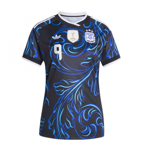 Argentinië Julian Alvarez #9 Uit tenue Dames WK 2026 Voetbalshirt Korte Mouw 2 Argentinië Julian Alvarez #9 Uit tenue Dames WK 2026 Voetbalshirt Korte Mouw 2