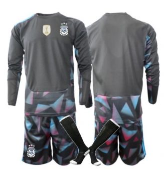 Argentinië Keeper Thuis tenue Kids WK 2026 Lange Mouwen (+ broek) Argentinië Keeper Thuis tenue Kids WK 2026 Lange Mouwen (+ broek)