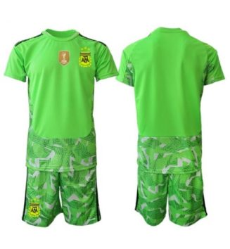 Argentinië Keeper Uit tenue Kids WK 2026 Voetbalshirt Korte Mouw + Shorts