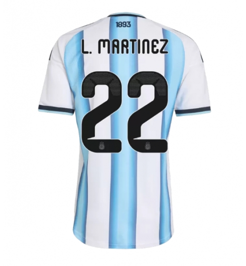 Argentinië Lautaro Martinez #22 Thuis tenue Dames WK 2026 Voetbalshirt Korte Mouw Argentinië Lautaro Martinez #22 Thuis tenue Dames WK 2026 Voetbalshirt Korte Mouw