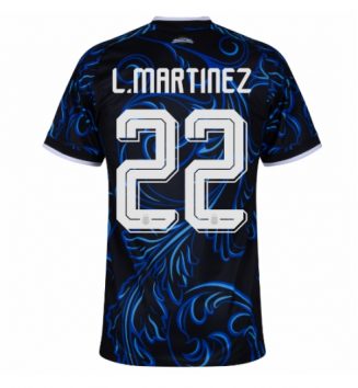 Argentinië Lautaro Martinez #22 Uit tenue Dames WK 2026 Voetbalshirt Korte Mouw