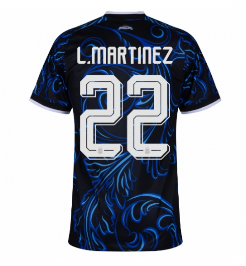 Argentinië Lautaro Martinez #22 Uit tenue Dames WK 2026 Voetbalshirt Korte Mouw Argentinië Lautaro Martinez #22 Uit tenue Dames WK 2026 Voetbalshirt Korte Mouw