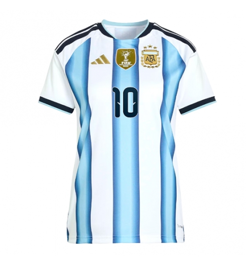 Argentinië Lionel Messi #10 Thuis tenue Dames WK 2026 Voetbalshirt Korte Mouw 2 Argentinië Lionel Messi #10 Thuis tenue Dames WK 2026 Voetbalshirt Korte Mouw 2