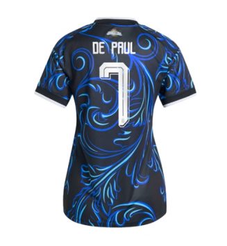 Argentinië Rodrigo De Paul #7 Uit tenue Dames WK 2026 Voetbalshirt Korte Mouw