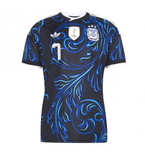 Argentinië Rodrigo De Paul #7 Uit tenue WK 2026 Voetbalshirt Korte Mouw 2 Argentinië Rodrigo De Paul #7 Uit tenue WK 2026 Voetbalshirt Korte Mouw 2