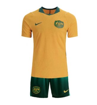 Australië Thuis tenue Kids WK 2026 Voetbalshirt Korte Mouw + Shorts