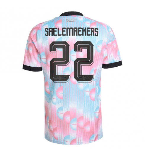 België Alexis Saelemaekers #22 Uit tenue WK 2026 Voetbalshirt Korte Mouw België Alexis Saelemaekers #22 Uit tenue WK 2026 Voetbalshirt Korte Mouw