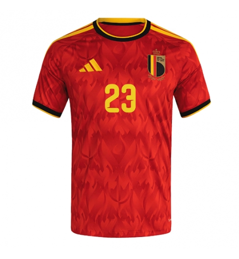 België Amadou Onana #24 Thuis tenue WK 2026 Voetbalshirt Korte Mouw 2 België Amadou Onana #24 Thuis tenue WK 2026 Voetbalshirt Korte Mouw 2
