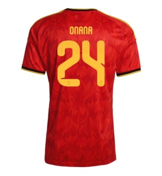 België Amadou Onana #24 Thuis tenue WK 2026 Voetbalshirt Korte Mouw