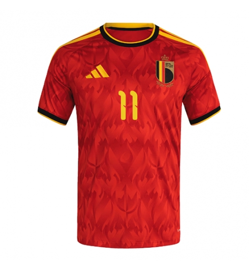 België Jeremy Doku #11 Thuis tenue WK 2026 Voetbalshirt Korte Mouw 2 België Jeremy Doku #11 Thuis tenue WK 2026 Voetbalshirt Korte Mouw 2