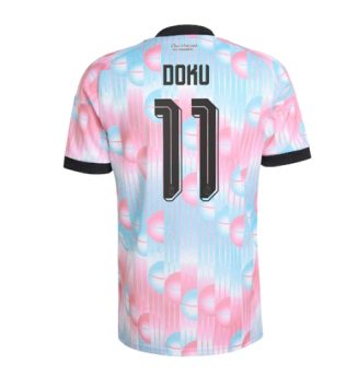 België Jeremy Doku #11 Uit tenue WK 2026 Voetbalshirt Korte Mouw