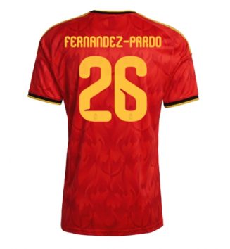 België Matias Fernandez-Pardo #26 Thuis tenue WK 2026 Voetbalshirt Korte Mouw België Matias Fernandez-Pardo #26 Thuis tenue WK 2026 Voetbalshirt Korte Mouw