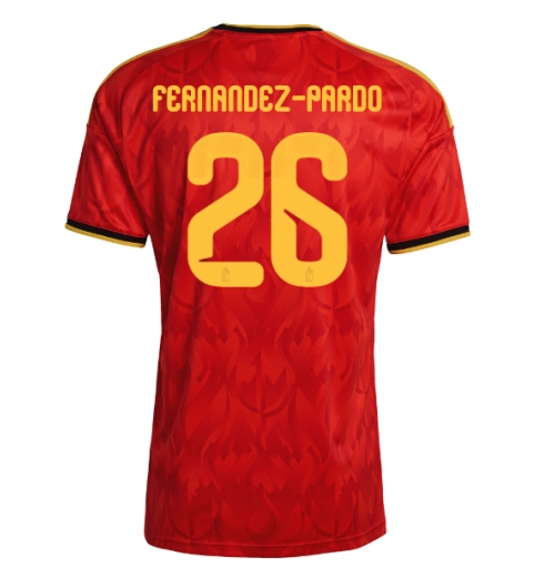 België Matias Fernandez-Pardo #26 Thuis tenue WK 2026 Voetbalshirt Korte Mouw België Matias Fernandez-Pardo #26 Thuis tenue WK 2026 Voetbalshirt Korte Mouw