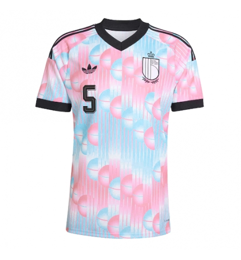 België Maxim De Cuyper #5 Uit tenue WK 2026 Voetbalshirt Korte Mouw 2 België Maxim De Cuyper #5 Uit tenue WK 2026 Voetbalshirt Korte Mouw 2